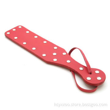 Leather Bondage Fetish Pattern Paddle, Wife Punishment Spanking Paddle Sexy Cosplay and Role Play